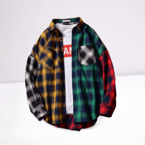 Plaid Button-Down Shirt